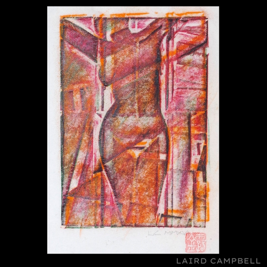 Pastel Rubbing - 'Her'
