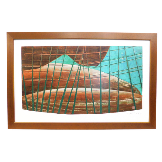 Large Framed Art Print - 'Hulls'
