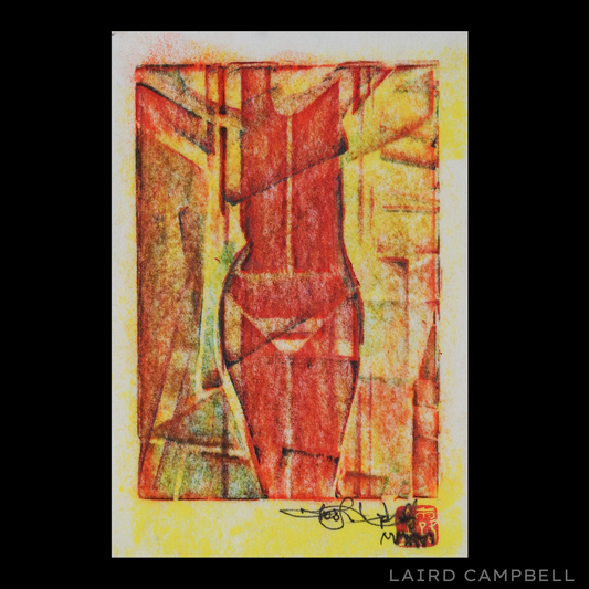Pastel Rubbing - 'Her 2'
