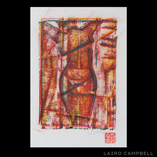 Pastel Rubbing - 'Her 4'