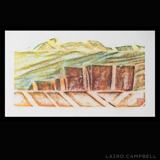 Pastel Rubbing - 'The Prairies"